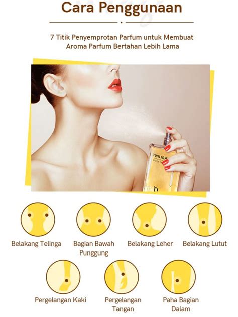 titik pakai parfum dulu.